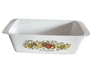 Corning Ware Spice of Life Bread Loaf Pan 9”x5”x3” La Marjolaine P-315-B Vintage - Picture 1 of 5