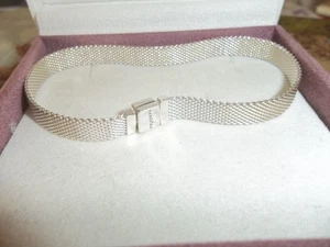 Genuine Authentic Pandora Reflexions Mesh Silver Bracelet 597712 - 21cm - Picture 1 of 3