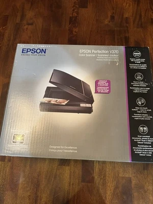 Epson Perfection V370 Photo Slide & Film Scanner Flatbed Color New NIB Sealed - Image 1 of 4