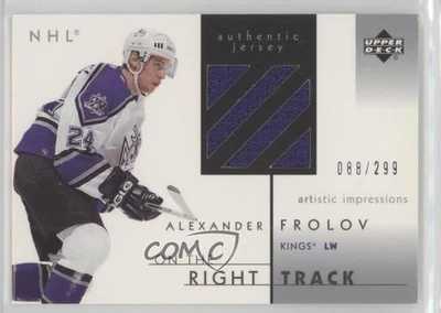 2002 Artistic Impressions On the Right Track Jerseys /299 Alex Frolov Rookie RC - Image 1 of 2