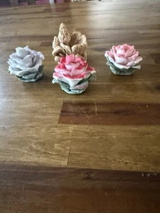 Vintage Rare, Porcelain Myrrh Flower from “God’s Garden” Roman Inc. in 2 Flowers - Picture 1 of 3