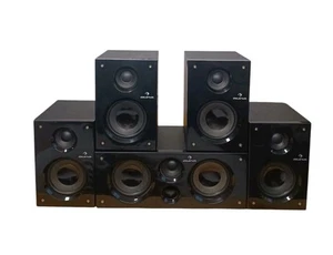 Auna Multimedia Speaker System Holz Lautsprecher Boxen Schwarz Cinch-Stecker - Bild 1 von 9