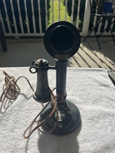 Telefono elettrico vintage western a candela - Foto 1 di 7