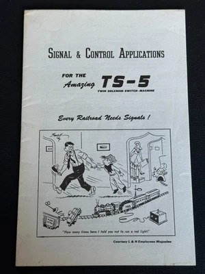 Manual del propietario TS-5 (máquina de interruptor de solenoide doble) por Walthers 1951 modelo de tren Foto 1 de 2
