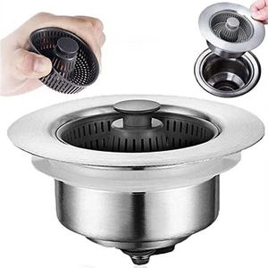 Abflussstöpsel Geruchsfilter für Küchenspüle Abflusssieb Ablaufsieb Waschbecken - Bild 1 von 7