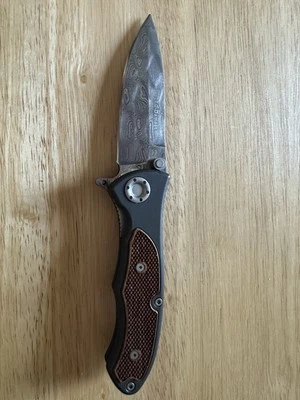 Boker Leopard Damascus  300 Lagen Liner Lock Discontinued - Image 1 of 4