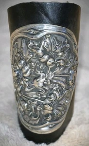 Vintage STERLINGSILBER UMFUNKTIONIERT GLADIATOR STIL BREITE ANTIKE ARMREIF 1 Set - Bild 1 von 8