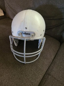 Casco de fútbol americano Nokona NH-100 blanco pequeño gris máscara 6 5/8-6 3/4 EE. UU. - Imagen 1 de 8