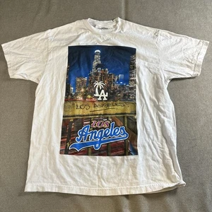 Los Angeles LA Dodgers Palm Tree Kurzarm T-Shirt Weiß Herren XL FashionNova - Bild 1 von 8