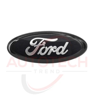BLACK 2005-2014 Ford F150 FRONT GRILLE/ TAILGATE 9 inch Oval Emblem 1PC - Image 1 of 3