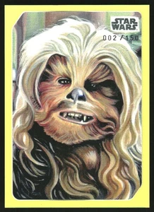 Topps Star Wars Galaxy Celebration Edition 2023 amarillo #9 Chewbacca/150 - Imagen 1 de 2