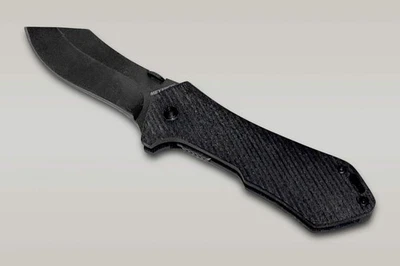 Navaja de bolsillo plegable MEYERCO negra asistida por resorte de 7" Foto 1 de 4