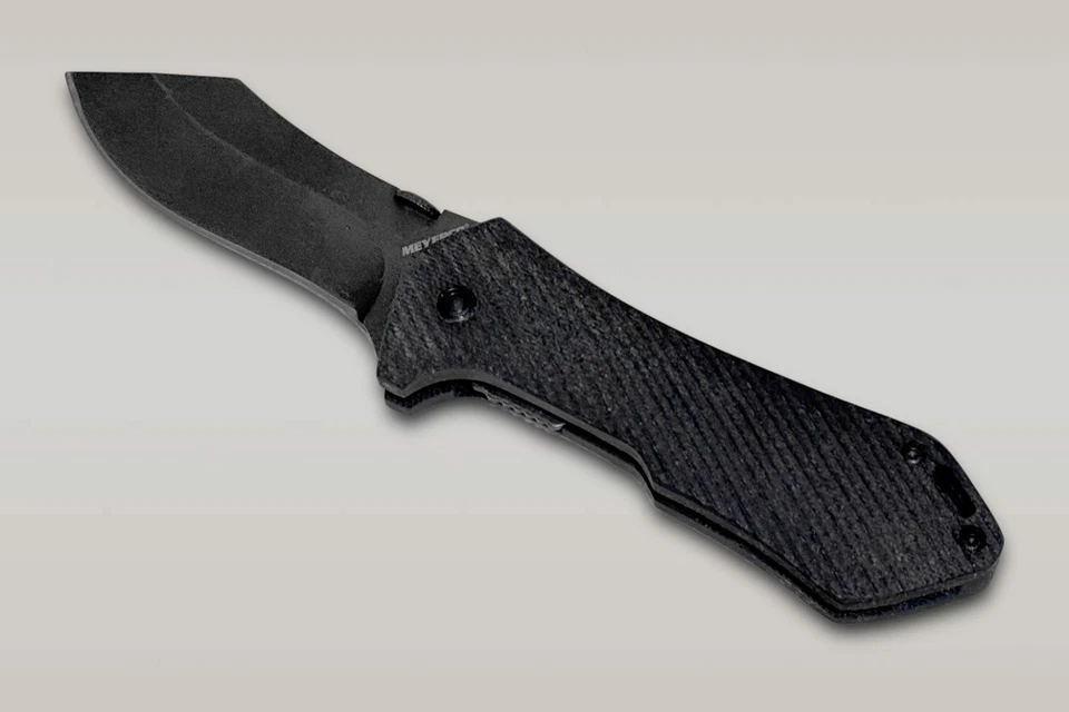 MEYERCO黑色弹簧辅助7英寸折叠口袋刀 — 第 1/4 张图片