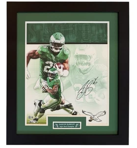 Saquon Barkley Autograph Signed Framed Philadelphia Eagles 16x20 Photo Beckett - Picture 1 of 3