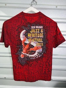 NEW ORLEANS Jazz & Heritage Festival 2011 T-Shirt XL Red Logo Limited Edition - Bild 1 von 16