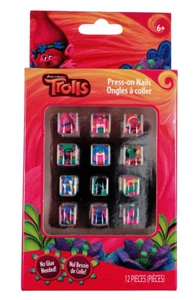 Dreamworks Trolls Pressa sulle unghie Set 12 pezzi - Foto 1 di 3