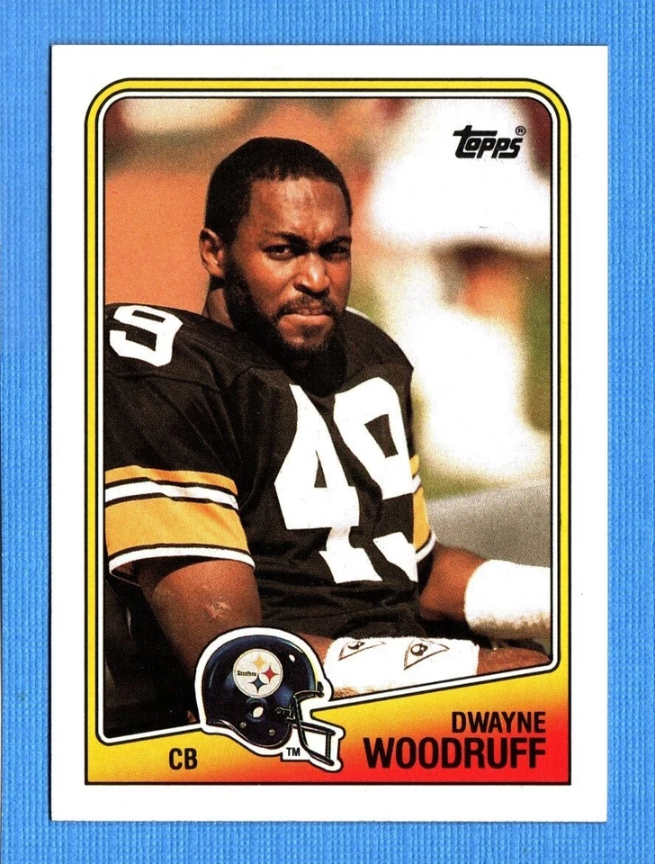 1988 Topps #174 Dwayne Woodruff NM+ Steelers - Image 1 of 1