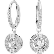 Swarovski BRAND Rhodium Sparkling Dance Crystal Pierced Earrings 5504652