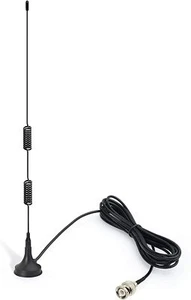 VHF UHF Ham Radio Police Scanner Antenna BNC Magnetic Base 3M for Amateur Radio - Picture 1 of 12