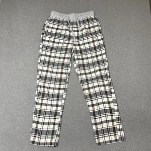 Eddie Bauer Men’s Flannel Sleep Pajama Lounge Pants gray plaid small - Picture 1 of 8