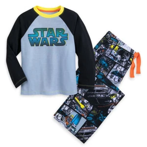Disney Store Authentic Star Wars Pajamas PJ's Set Boys Toddler Size 2 3 4 - Picture 1 of 3