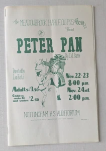 1985 Meadowbrook Harlequins Peter Pan Program, Nottingham High School , Syracuse - Picture 1 of 6