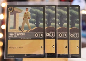 Disney Lorcana Playset - Prince Naveen Penniless Royal - 191/204 NM+ NON-Foil x4 - Picture 1 of 1