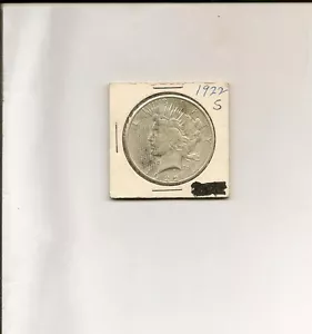 Moneta Dollaro della Pace in Argento 90% 1922-S! Bellissimi dettagli! - Foto 1 di 2