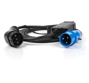 32A Portable Fast Charger Type 2 to CEE 32A Blue (For: NIO ET5 Long Range) - Bild 1 von 6