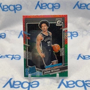 Jalen Wilson 2023-24 Optic Choice Rated Rookie Red/Green Mojo Prizm RC SP Nets - Picture 1 of 2