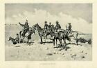 FREDERIC REMINGTON CAVALRY OFFICERS INDIAN HORSES BORDERLAND OF THE OTHER TRIBE