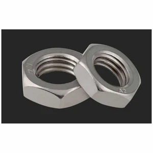304 Stainless Steel M6 M8 M10 M12-M20 Flat Hex Hexagon Thin Nut Jam Nut DIN439 - Picture 1 of 6