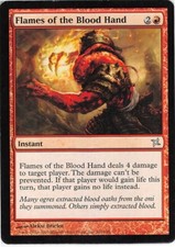 Flames of the Blood Hand *Uncommon* Magic MtG x1 Betrayers of Kamigawa MP