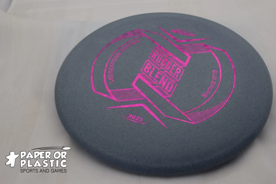 Discraft Ledgestone 2021 RUBBER DRONE Disc Golf 176 G Mid-Range Gray NEW Fuchsia - Image 1 of 1