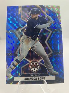 Brandon Lowe 2022 Panini Mosaic #199 Blue Mosaic Prizm/99 Rays - Imagen 1 de 2