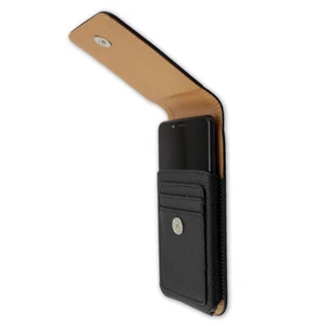 Bolso de exterior caseroxx para BQ Aquaris X2 Pro en cuero auténtico negro - Imagen 1 de 4