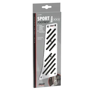 Pedana Poggiapiede In Alluminio Con Inserti Antiscivolo Sportivo per Auto Pilot - Foto 1 di 5