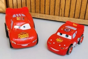 2 Lightning McQueen Pixar CARS Shake & Go Piston Cup Edition & Rip stick racer - Picture 1 of 14