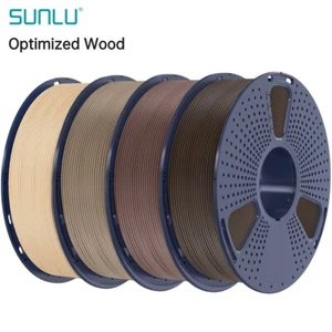 SUNLU 1,75 mm Zoptymalizowane włókno drzewne PLA Filament do drukarki 3D 1KG (2,2 funta) - Zdjęcie 1 z 28