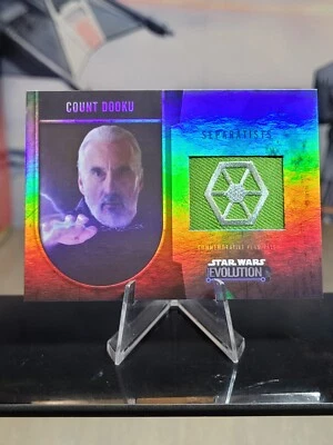 2016 Topps Star Wars Evolution Count Dooku Commemorative Flag Patch /170 - Image 1 of 4