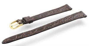 10 mm echt CERTINA braun Krokodilleder Uhrenarmband Band & Schließe 10-8 mm - Bild 1 von 7