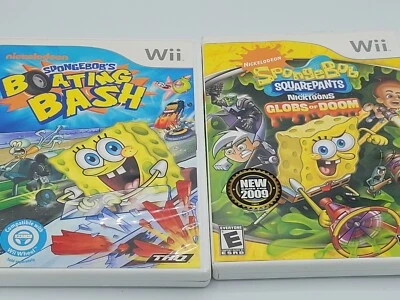 Wii Spongebobs boating bash Globs of doom Cib tested - Image 1 of 4