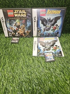 LEGO Batman: The Videogame (Nintendo DS) & Lego Star Wars The Saga TESTED Read - Picture 1 of 9