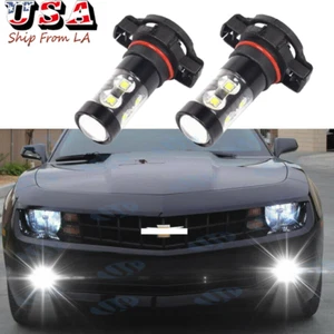 2x 6000K 100W White 5202 LED Bulbs Fog Lights For Chevy Camaro 2010-2013 - Picture 1 of 11