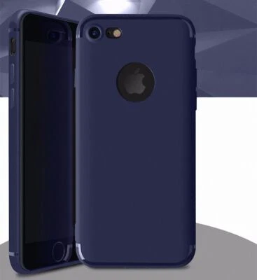 Custodia IN Silicone TPU per Cellulare Apple IPHONE 7 Plus Cover Protettiva Blu - Immagine 1 di 4