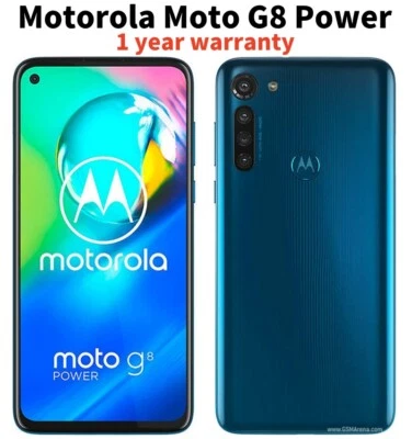 Motorola Moto G8 Powe 64GB +4GB  16MP Dual Sim 4G Unlocked Smartphone New Sealed - Image 1 of 4