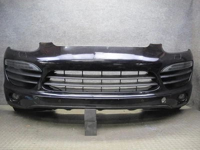Cubierta del parachoques delantero Porsche Cayenne S 958 2011-2014 con luz antiniebla y PDC negro Foto 1 de 4
