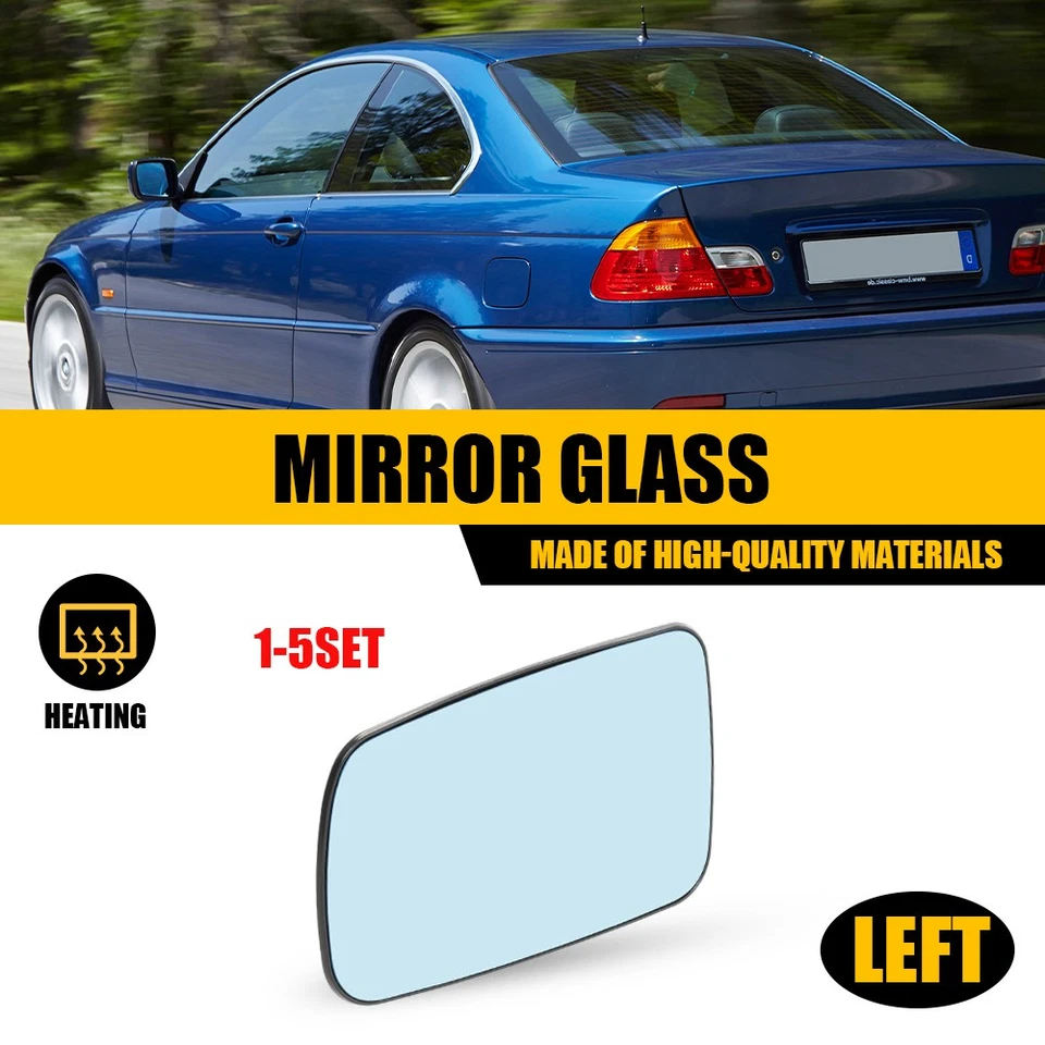 1-5x Left Driver Side Tinted Mirror Glass Heated For BMW 323Ci 328Ci 330Ci 745i — 第 1/4 张图片