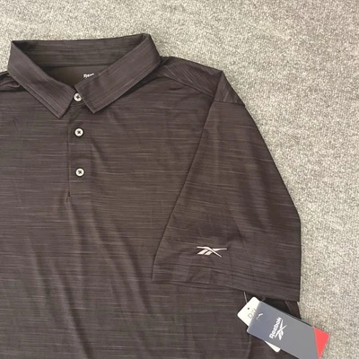 NUEVO CON ETIQUETAS Camisa Polo de Golf Reebok 2XL Speedwick Para Hombres Manga Corta Rendimiento Negra Foto 1 de 4