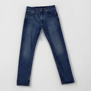 Vintage Levi's 502 Indigo Dark Blue Jeans Slim Fit 32x32 - Picture 1 of 6